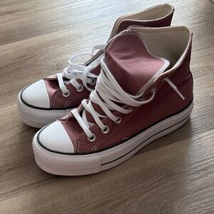Women's High-Top Sneakers - Light burgundy *Never worn